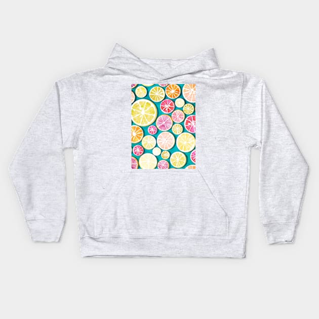 Citrus bath // pattern Kids Hoodie by SelmaCardoso